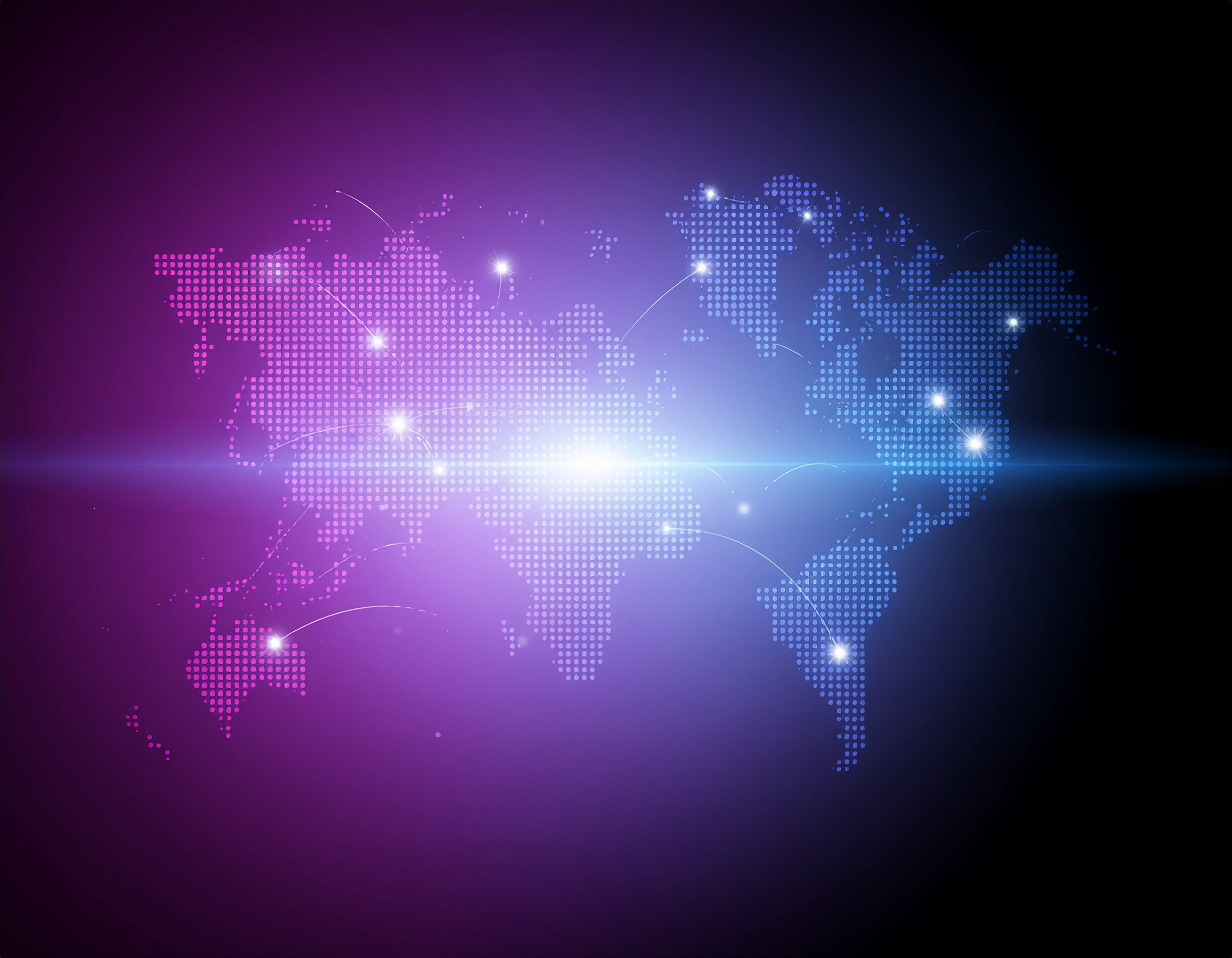 Abstract visualization of digital inventory tracking. world map - Logistics Buyer